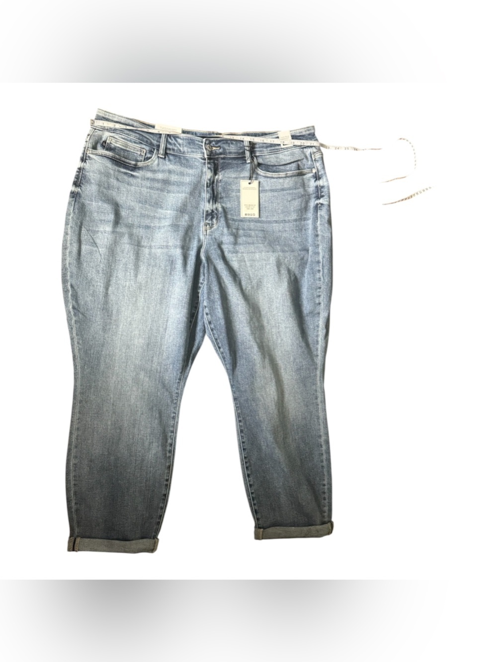 Judy Blue The Bleach Boys Midrise Boyfriend Jeans in Curvy NTW Size 24W - Picture 8 of 16